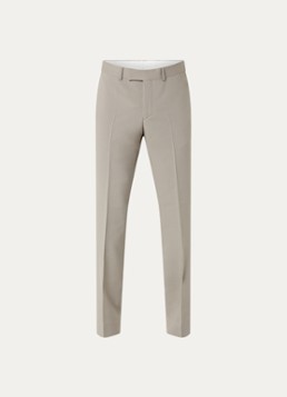 Sandro Dames Straight fit pantalon van scheerwol met steekzakken in de kleur Donkerbeige