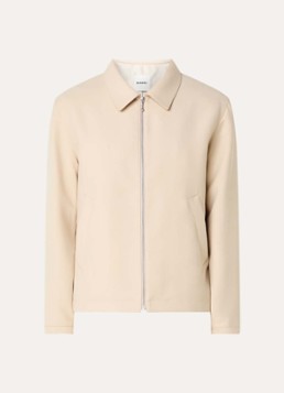 Sandro Heren Jack in scheerwolblend met steekzakken in de kleur Beige