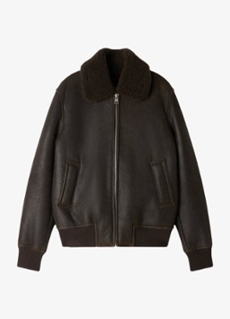 Sandro Dames Lammy coat met steekzakken in de kleur Donkerbruin