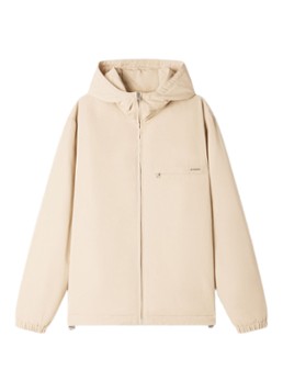 Sandro Heren Jack met capuchon en logo in de kleur Beige