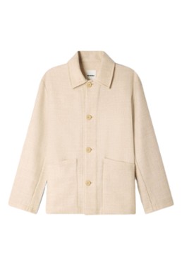 Sandro Heren Jack van wol in de kleur Creme