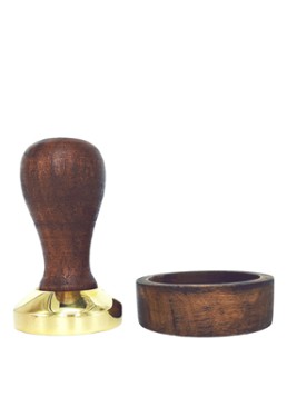 Brût Homeware Espresso tamper met houder Bruin - Deal