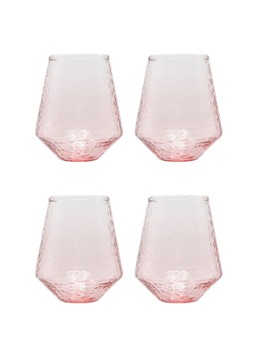 Brût Homeware Claude glas set van 4 Roze - Deal