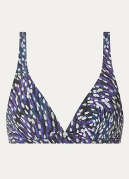 Isabel Marant Dames Petra bikinitop met print in de kleur Paars, maat: 34