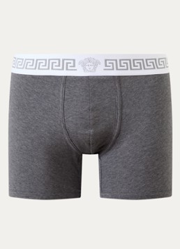 Versace Heren Boxershort met logoband in de kleur Donkergrijs, maat: L