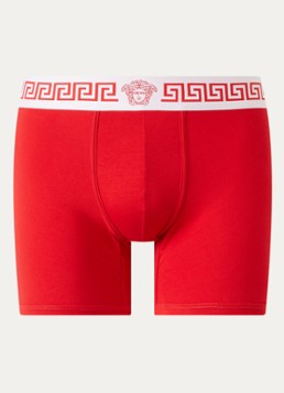 Versace Heren Boxershort met logoband in de kleur Rood, maat: S
