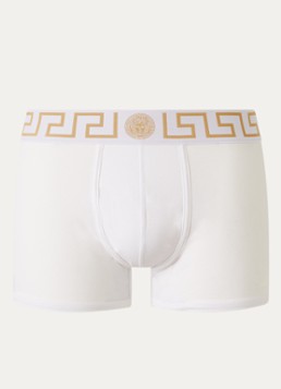 Versace Heren Boxershorts met logoband in 2-pack in de kleur Wit, maat: S