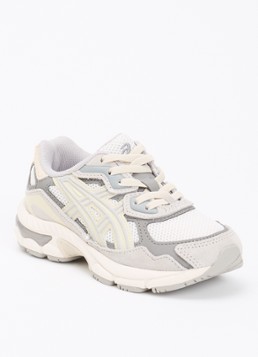 ASICS Meisjes Gel-Nyc sneaker met suède details in de kleur Grijs, maat: 31,5