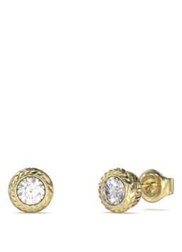 GUESS Dames Oorstekers met kristal JUME05022JWYGT-U in de kleur Goud