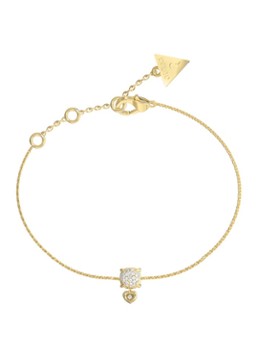 GUESS Dames Armband met kristal JUBB05469JWYGS in de kleur Goud