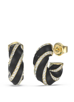 GUESS Dames Oorringen JUBE05383JWYGBKT-U in de kleur Zwart