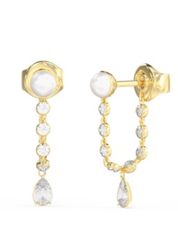 GUESS Dames Oorstekers met hanger JUBE05514JWYGT-U in de kleur Goud