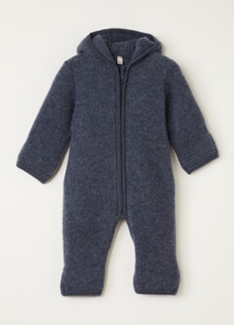 Huttelihut Meisjes Babypak van wol met capuchon in de kleur Zand, maat: 74