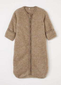 Huttelihut Meisjes Trappelzak van wol in de kleur Beige, maat: 74\80