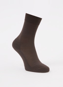 Falke Dames Climawool sokken in scheerwolblend in de kleur Donkerbruin, maat: 39-40