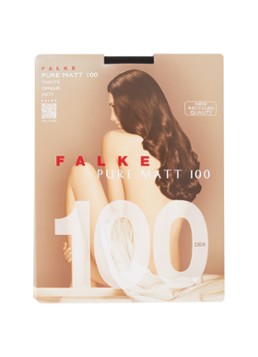 Falke Dames Panty in 100 denier black in de kleur Zwart, maat: S