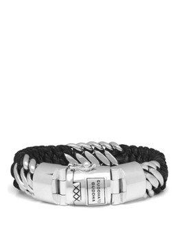 Buddha to Buddha Dames Ben Mix armband van zilver in de kleur Zwart