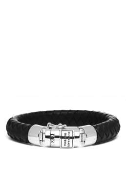 Buddha to Buddha Dames Ben armband van leer in de kleur Zwart