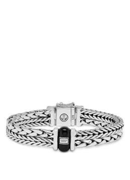 Buddha to Buddha Dames Barbara/George armband van zilver met onyx in de kleur Zilver