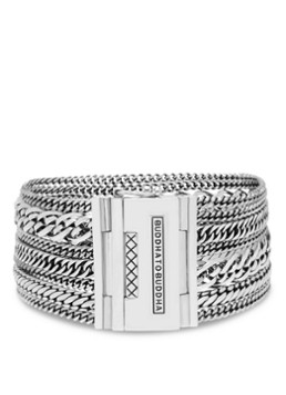 Buddha to Buddha Dames Multi Chain Nathalie schakelarmband van zilver in de kleur Zilver