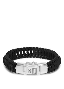 Buddha to Buddha Dames Lars armband van leer in de kleur Zwart