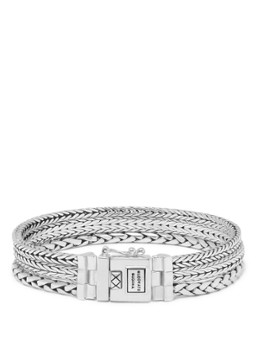 Buddha to Buddha Dames Triple Mini schakelarmband van zilver in de kleur Zilver
