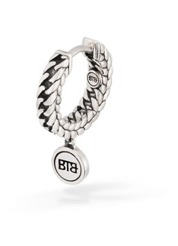 Buddha to Buddha Dames Esther enkele oorring van zilver in de kleur Zilver