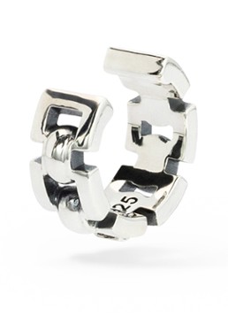 Buddha to Buddha Dames Batul enkele earcuff van zilver in de kleur Zilver