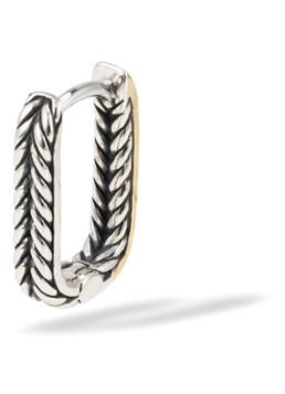 Buddha to Buddha Dames Barbara reversible enkele oorring met detail van 14 karaat goud in de kleur Goud