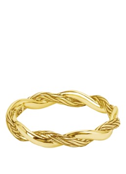 Buddha to Buddha Heren Katja ring Twist verguld in de kleur Goud