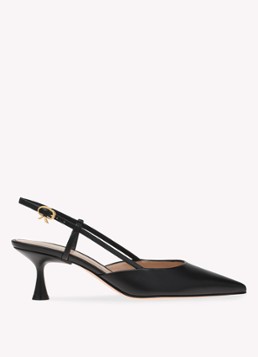 Gianvito Rossi Dames Ascent slingback van kalfsleer in de kleur Zwart