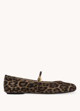 Gianvito Rossi Dames Carla ballerina van suède in de kleur Bruin