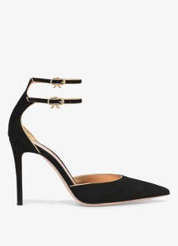 Gianvito Rossi Dames Ivette pump van suède in de kleur Zwart