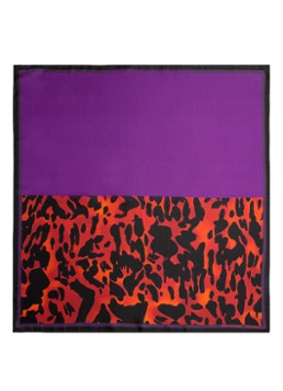 Dries Van Noten Dames Foulard Fleur du Mal - zijden sjaal 75 x 75 cm
