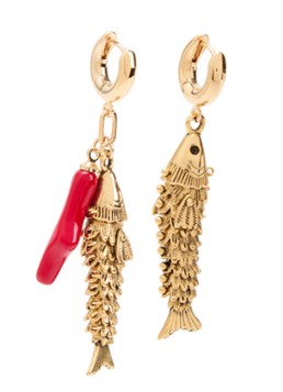 Isabel Marant Dames New River oorringen met hanger in de kleur Goud, maat: TU