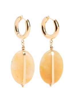 Isabel Marant Dames Stones oorringen met hanger in de kleur Geel, maat: TU