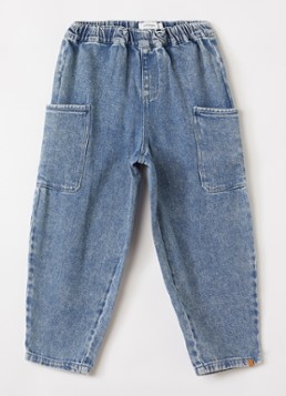 Lil 'Atelier Jongens NMMLulia straight leg jeans met medium wassing in de kleur Indigo, maat: 122