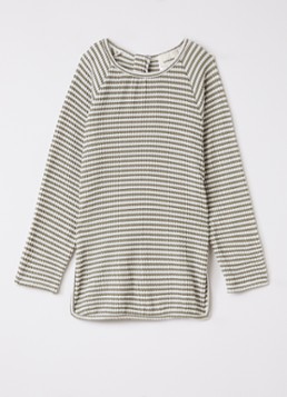 Lil 'Atelier Jongens NMMFredo longsleeve met streepprint in de kleur Olijfgroen, maat: 110