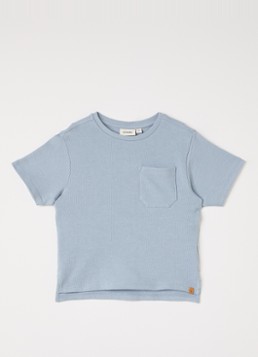 Lil 'Atelier Jongens T-shirt met borstzak in de kleur Lichtblauw, maat: 122/128