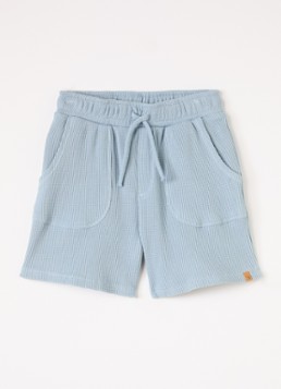 Lil 'Atelier Jongens NMMHarun loose fit korte joggingbroek in de kleur Lichtblauw, maat: 92
