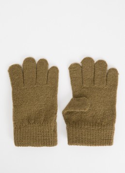 Lil 'Atelier Jongens NMNNanson handschoenen van merino wol in de kleur Zand, maat: 3