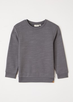 Lil 'Atelier Jongens NMMKavens sweater in de kleur Donkergrijs, maat: 122/128