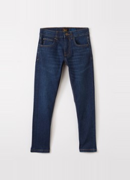 LEE Jongens Luke slim fit jeans met stretch in de kleur Indigo, maat: 10-11Y=146