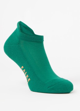 Falke Heren Cool Kick sneakersokken met logo in de kleur Groen, maat: 46-48