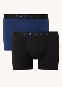 Falke Heren Scarlet boxershorts met logoband in 2-pack in de kleur Royalblauw, maat: M