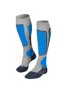 Falke Heren SK2 skisokken in wolblend in de kleur Blauw, maat: 44-45