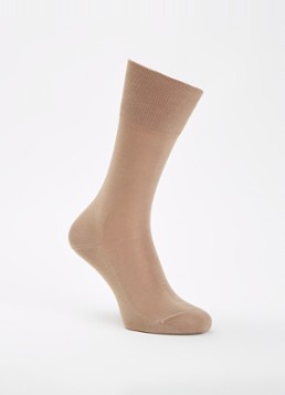 Falke Heren Tiago sokken in katoenblend in de kleur Camel, maat: 43-44