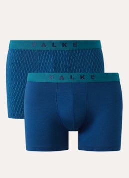 Falke Heren Boxershorts met logoband in 2-pack in de kleur Blauw, maat: XXL