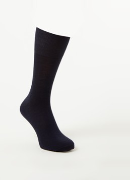 Falke Heren Airport sokken in wolblend in 3-pack in de kleur Donkerblauw, maat: 47-48