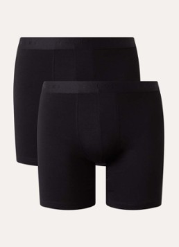Falke Heren Boxershorts met logoband in 2-pack in de kleur Zwart, maat: XXL